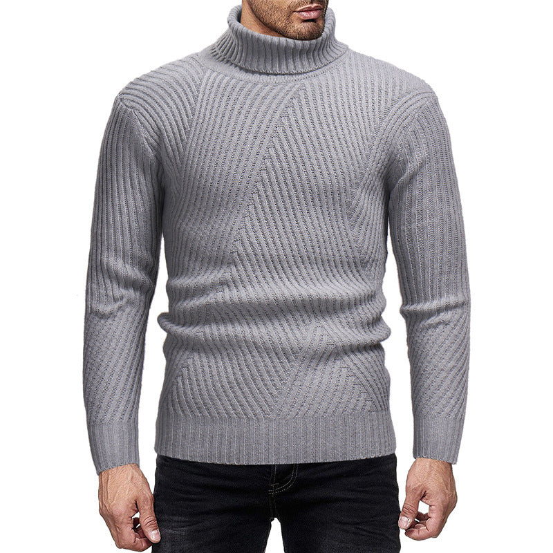 Herren Rollkragenpullover Stilvoll Warm