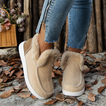 Damen Winterstiefel Warm Flauschig Robust