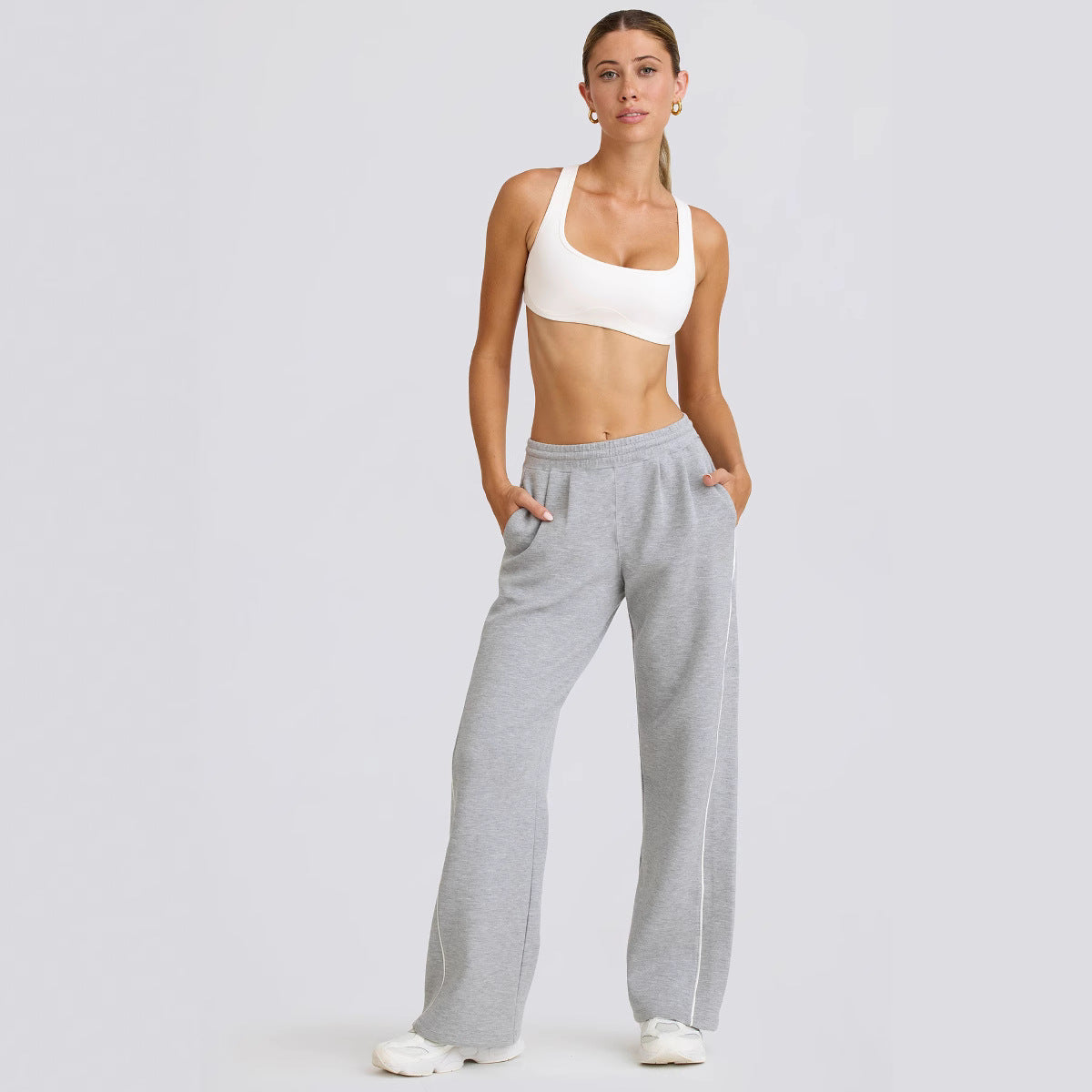 Damen Sport Hose Bequem Freizeit Schnitt - IdealeKleiden