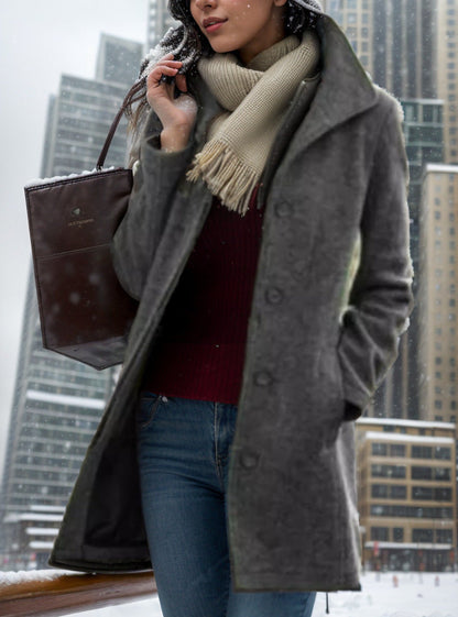 Damen Trendmantel Elegant Oversized