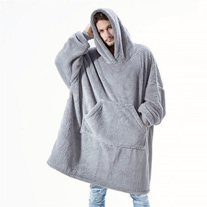 Damen Oversize Hoodie Weich Fleece Kapuze