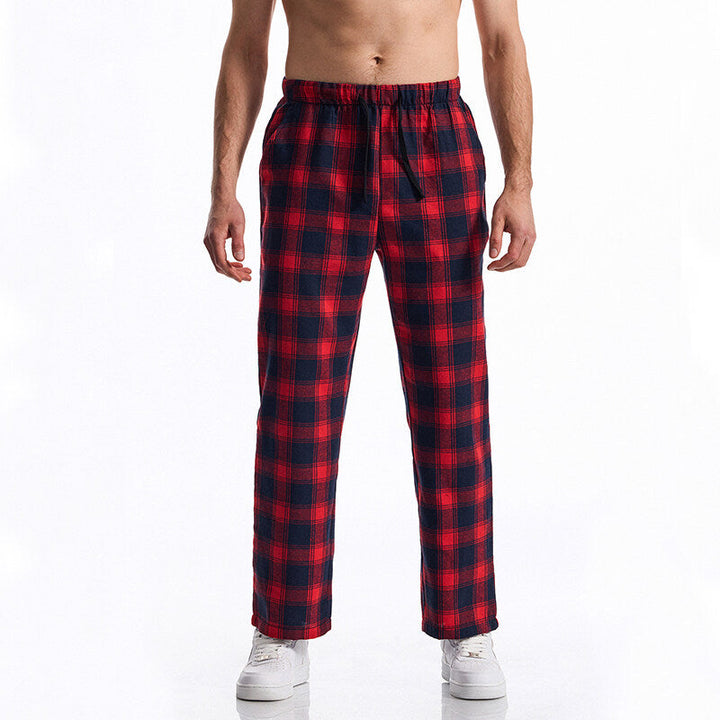 Herren Pyjamahose Weich Flanell Bequem