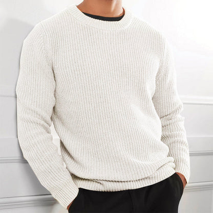 Herren Strickpullover Rundhals Elegant Modern