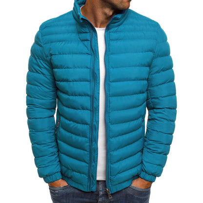 Herren Steppjacke Leicht atmungsaktiv Hoher Kragen