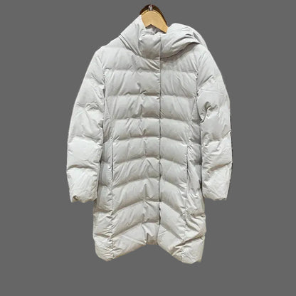 Warme Damenwinterjacke Langarm Mantel Mit Innenfutter - IdealeKleiden