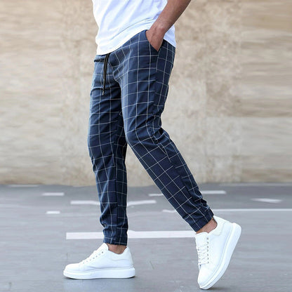 Karierte Freizeithose Modern Sportlich