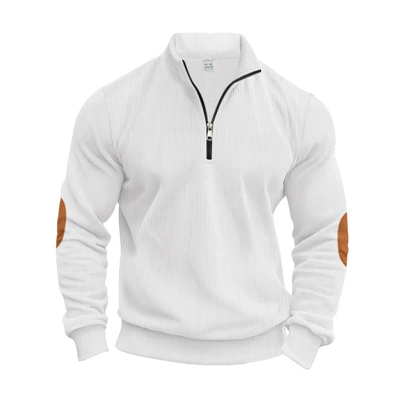 Herren Strickpullover Modern Reißverschluss Elegante Optik