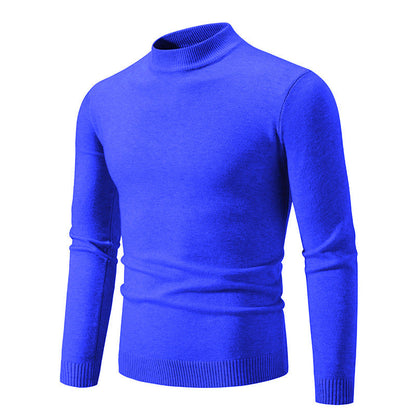 Herren Rollkragenpullover Modern Fein Strick