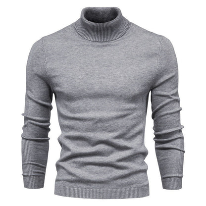 Herren Rollkragenpullover Feinwolle Elegantes Design