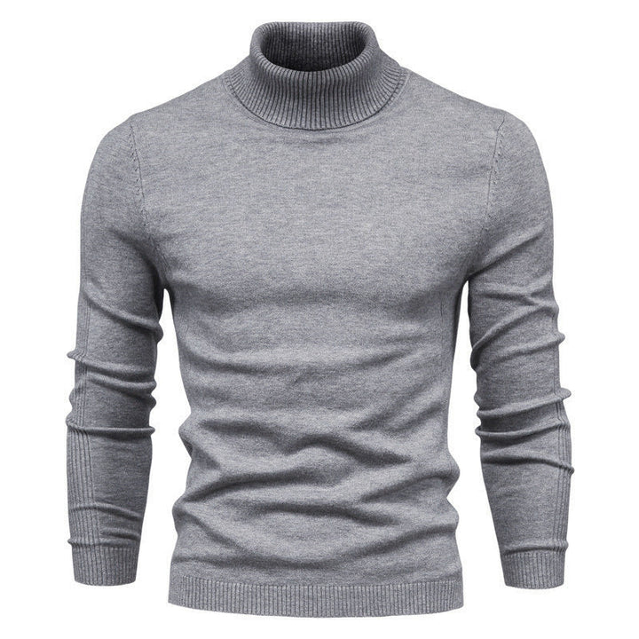 Herren Rollkragenpullover Feinwolle Elegantes Design