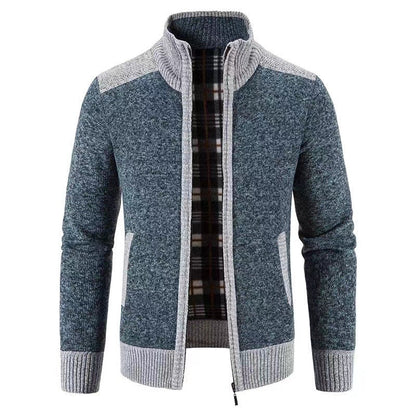 Herren Strickjacke Modern Reißverschluss Elegantes Design