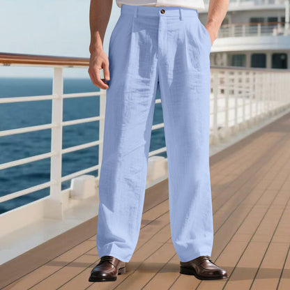 Herren Freizeithose Bequem Weich Elegant