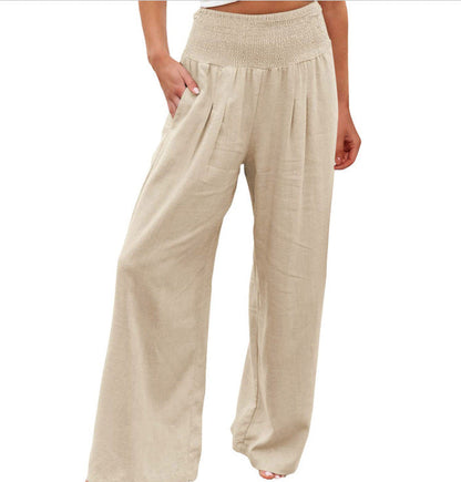 Damen Leichte Palazzo-Hosen Sommer Mode
