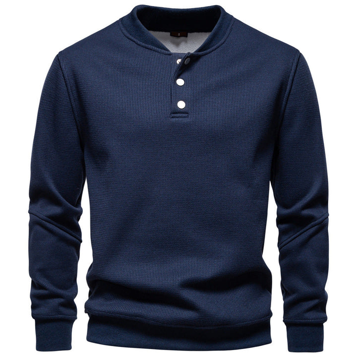 Herren Pullover Langarm Strukturiert Modern