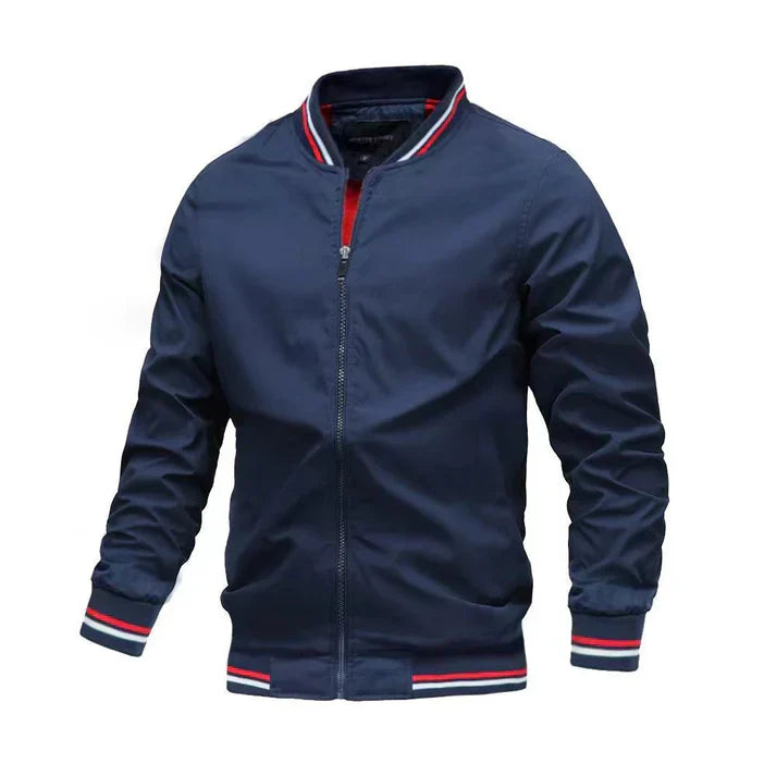 Moderner Slim-Fit Parka mit Stehkragen und Reißverschluss