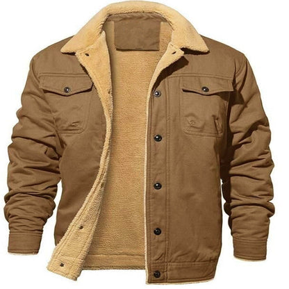 Herren Outdoor-Jacke Warm Isoliert Umlegekragen