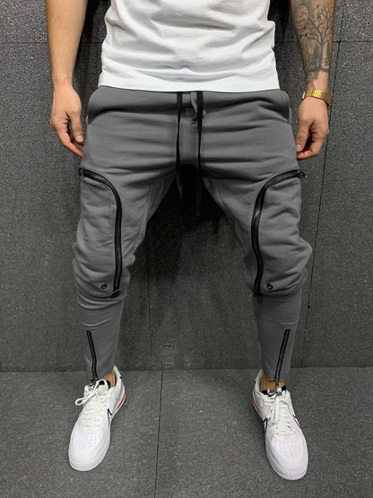 Herren Jogginghose Modern Style Reißverschluss Detail