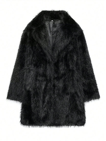 Damen Kunstfelljacke Weich Luxus Design