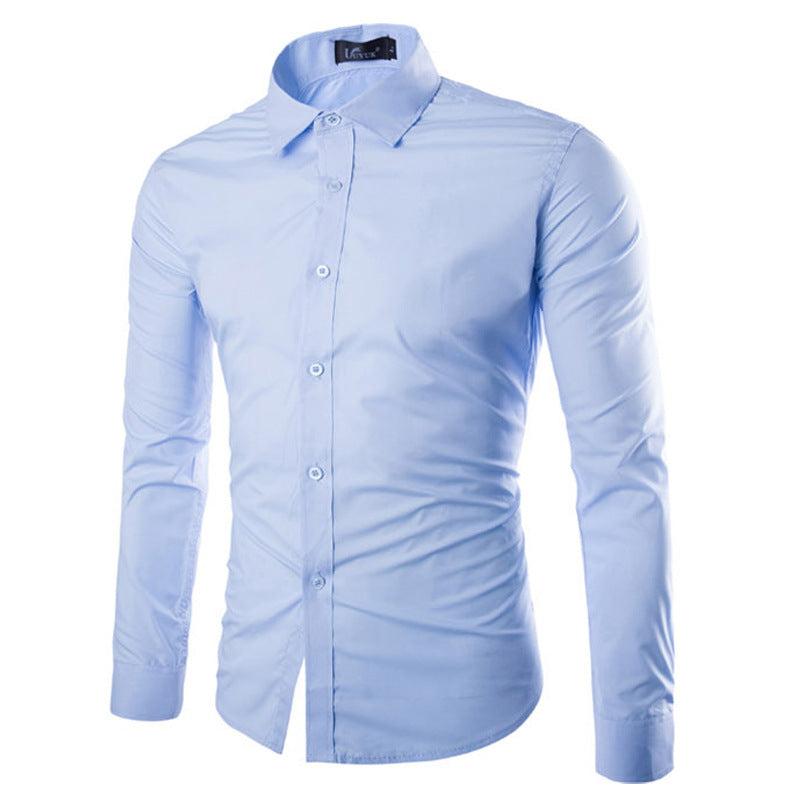 Herren Hemd Elegant Langarm Modern
