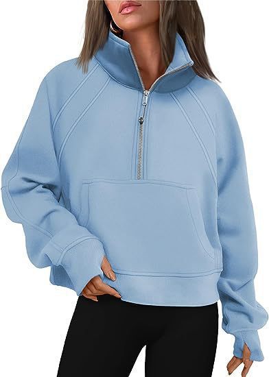 Damen Sweat Pullover Kapuze Kängurutasche Bequem
