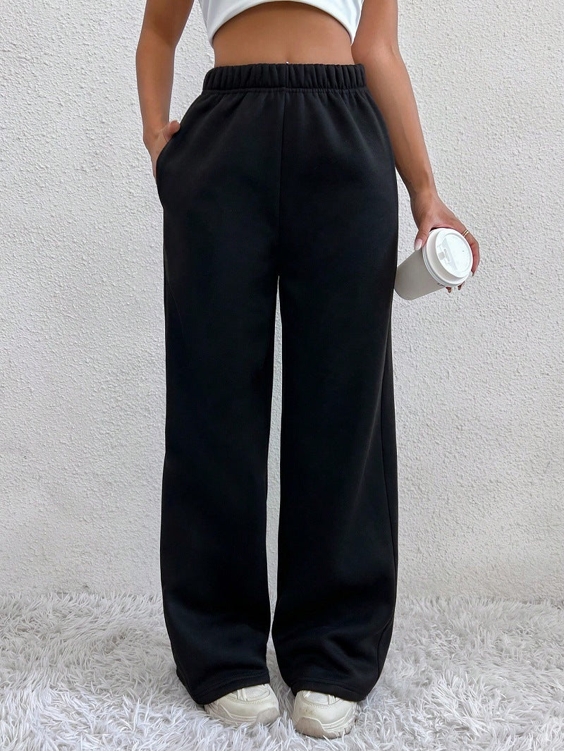 Damenhoose Bequem High Waist Weite Passform