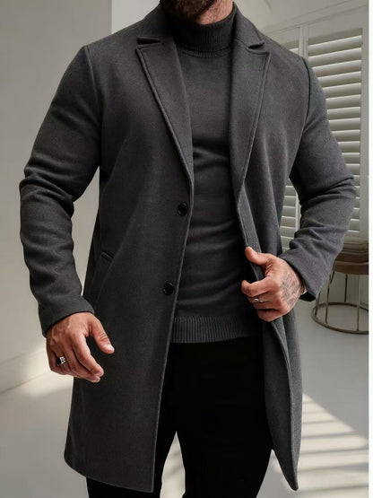 Herren Wollmantel Elegant Stylish Winter