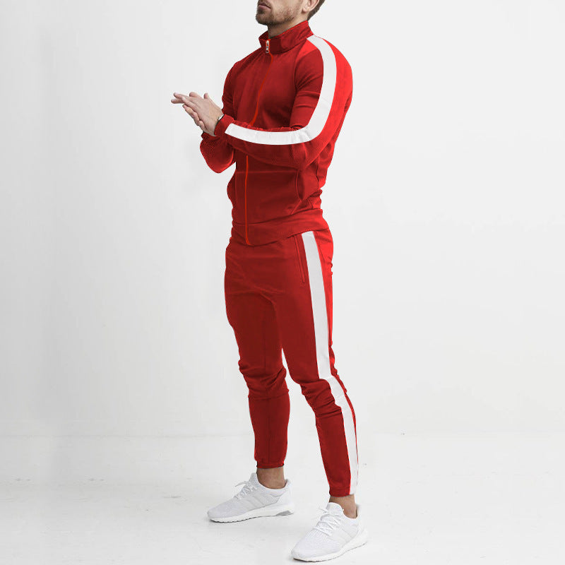 Herren Trainingsanzug Sportlich Streifen Design