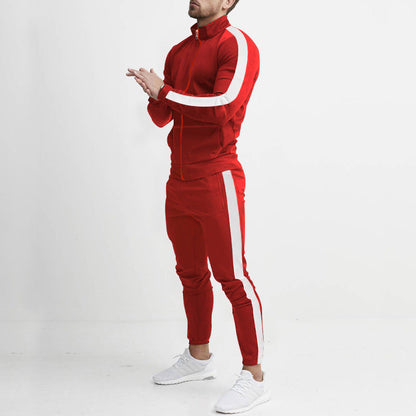 Herren Trainingsanzug Sportlich Streifen Design