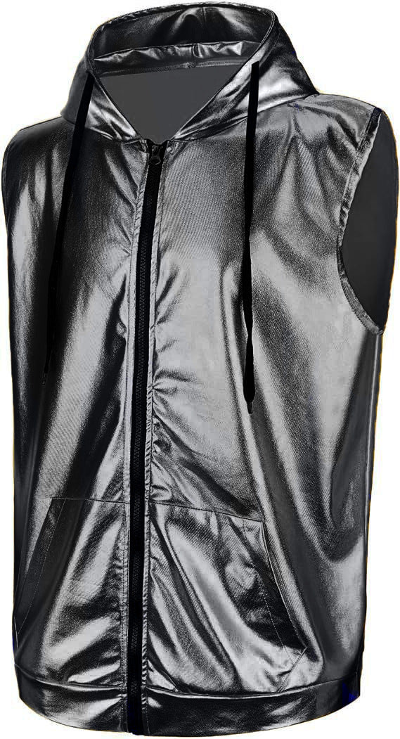 Herren Kapuzenjacke Glanz Obermaterial Praktisch