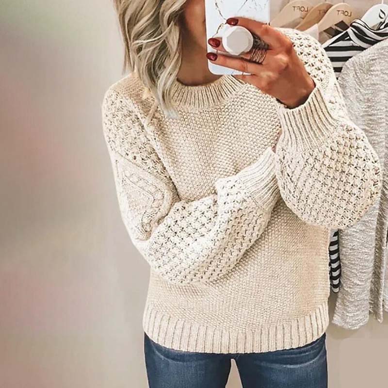 Damen Strickpullover Winter Warm