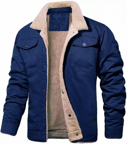 Herren Outdoor-Jacke Warm Isoliert Umlegekragen