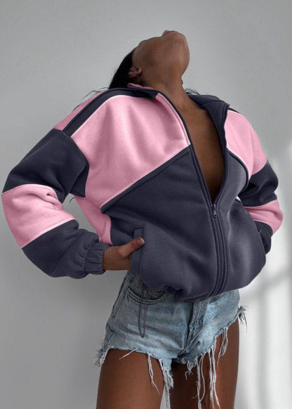 Praktische Winterjacke Zipper Verschluss