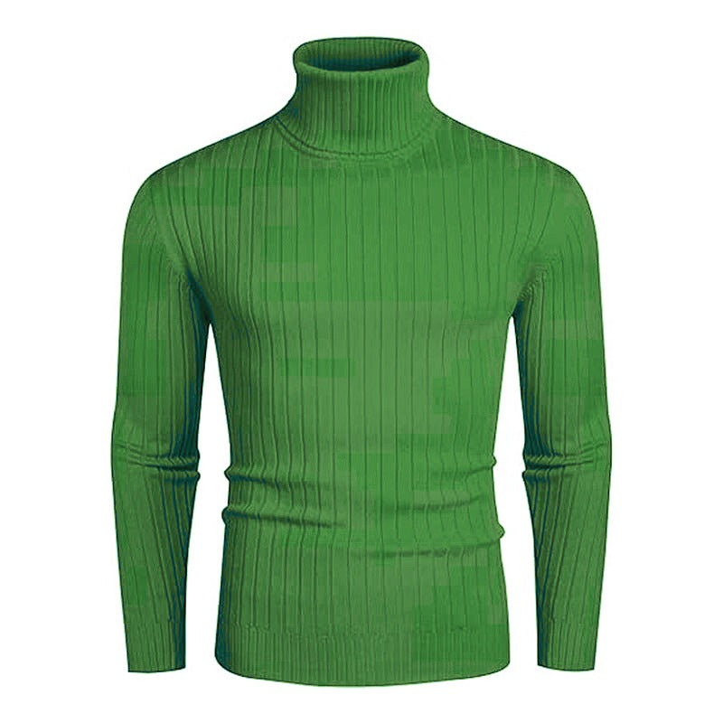 Herren Pullover Rollkragen Strick Design