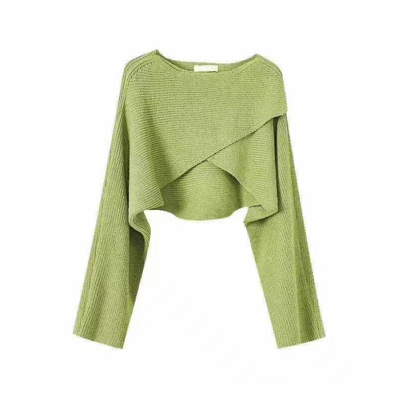 Damen Pullover Lässig Asymmetrisch Strukturiert