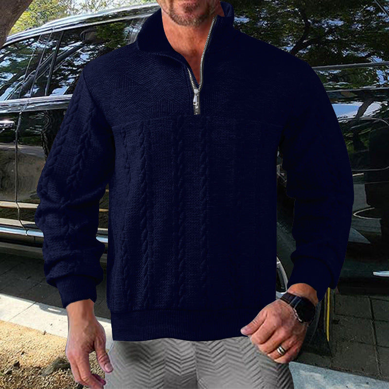 Herren Pullover Struktur Design Moderne Style