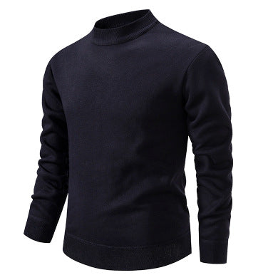 Herren Strickpullover Modern Stehkragen Elegante Optik
