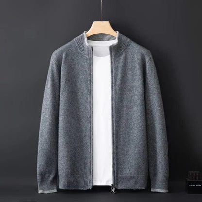 Stilvolle Herren Strickjacke Reißverschluss Modern