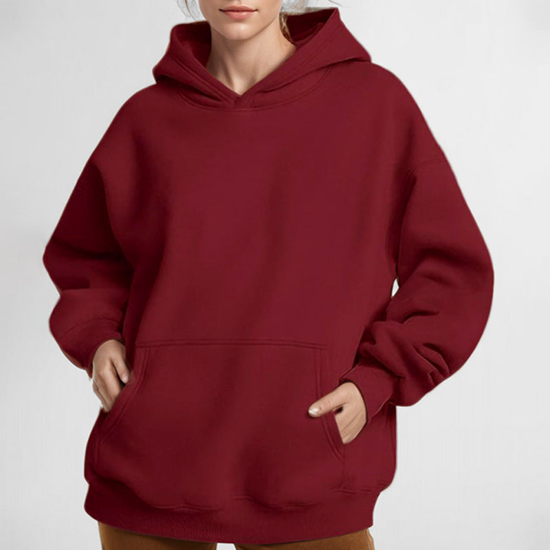 Damen Hoodie-Kleid Trendy Winterkleid