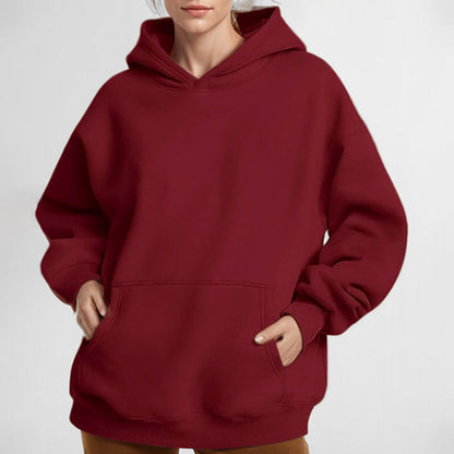 Damen Hoodie-Kleid Trendy Winterkleid