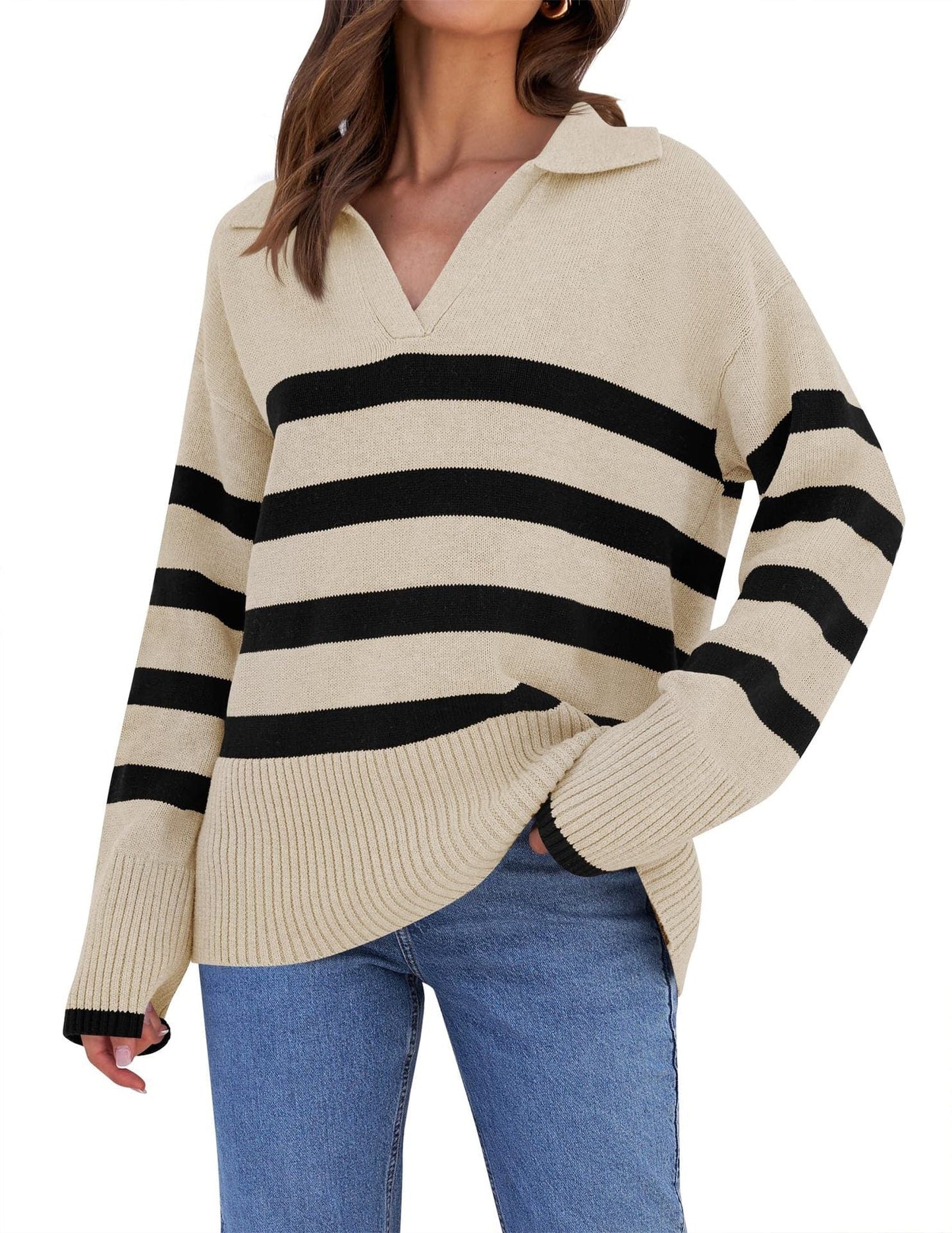 Große Oversized Pullover Warm & Bequem Wintermodell - IdealeKleiden
