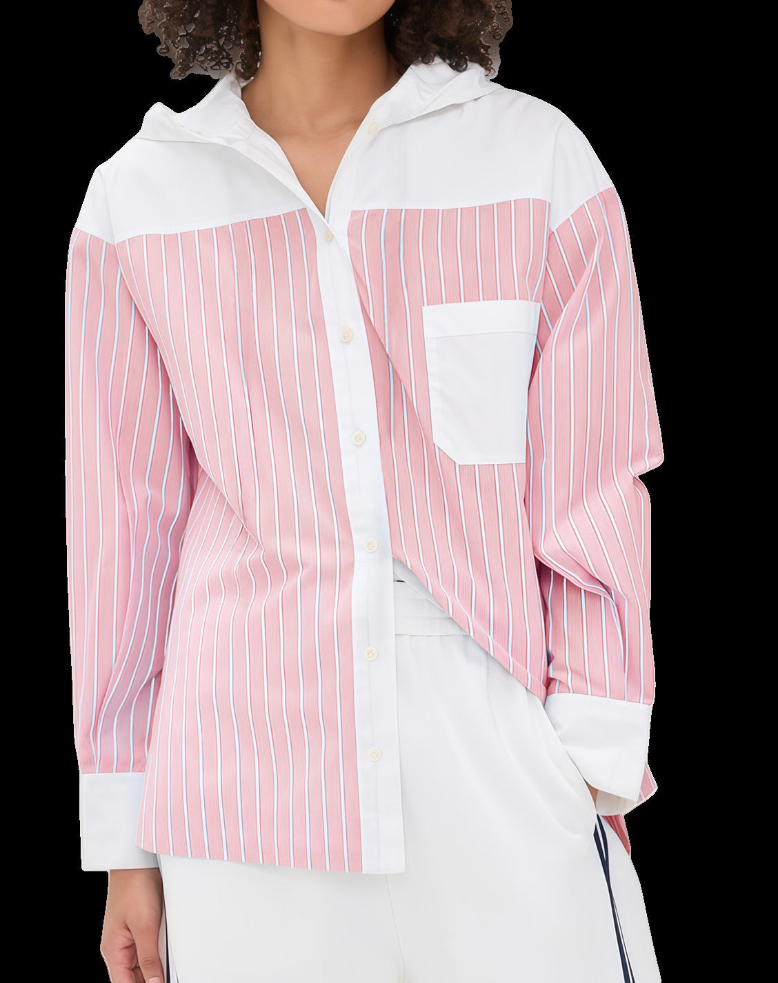 Elegante Damenbluse Satin Puffärmel Moderner Stil