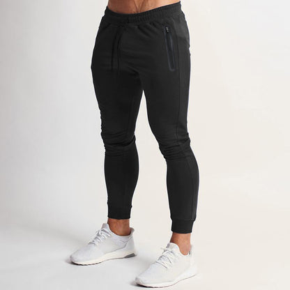 Herren Jogginghose Slim Fit Reißverschluss Taschen
