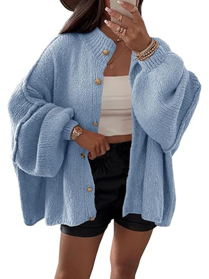 Damen Strickjacke Oversized Weich
