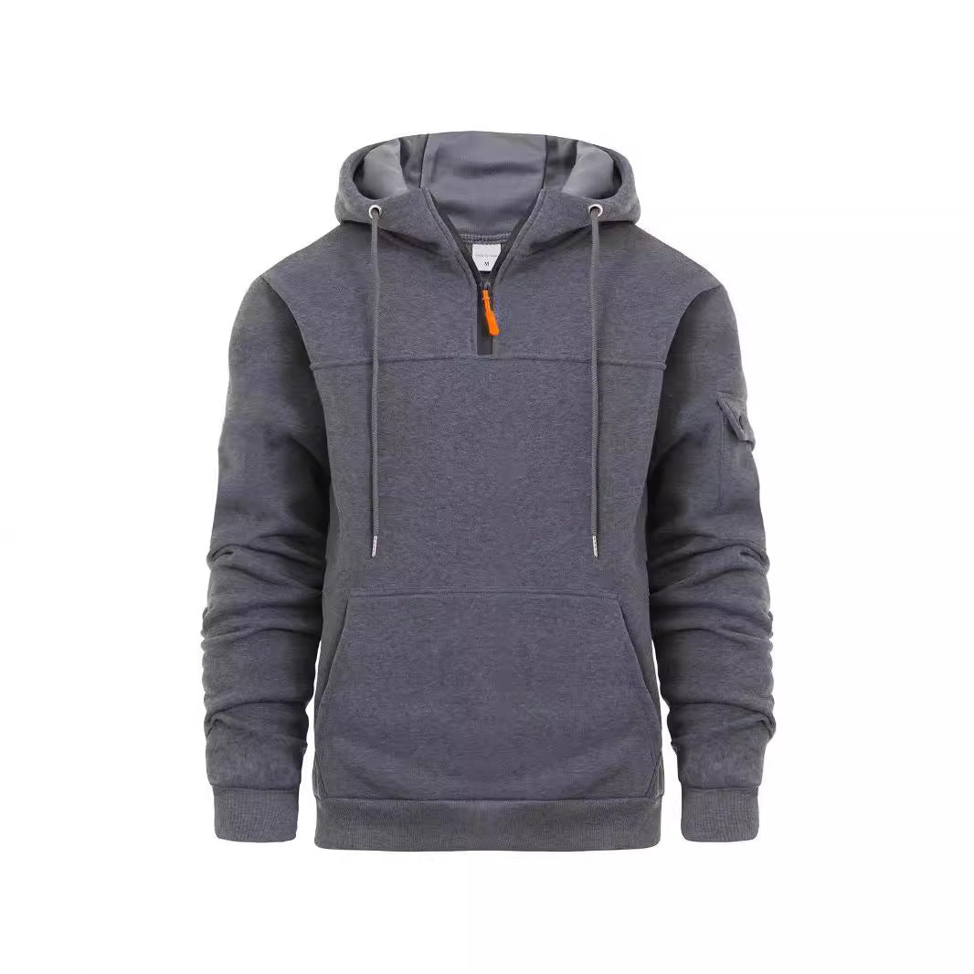 Herren Hoodie Sportlich Mit Taschen