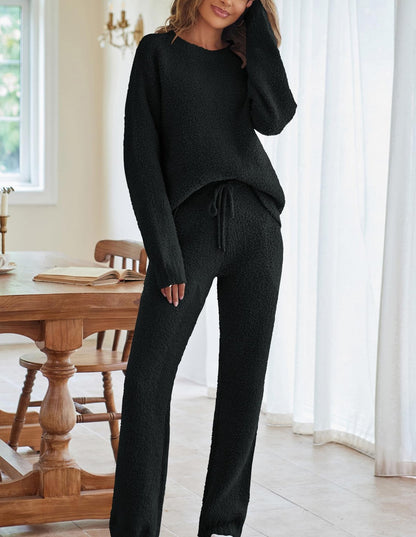 Weiche Fleece Set Damen Kuschelkleidung