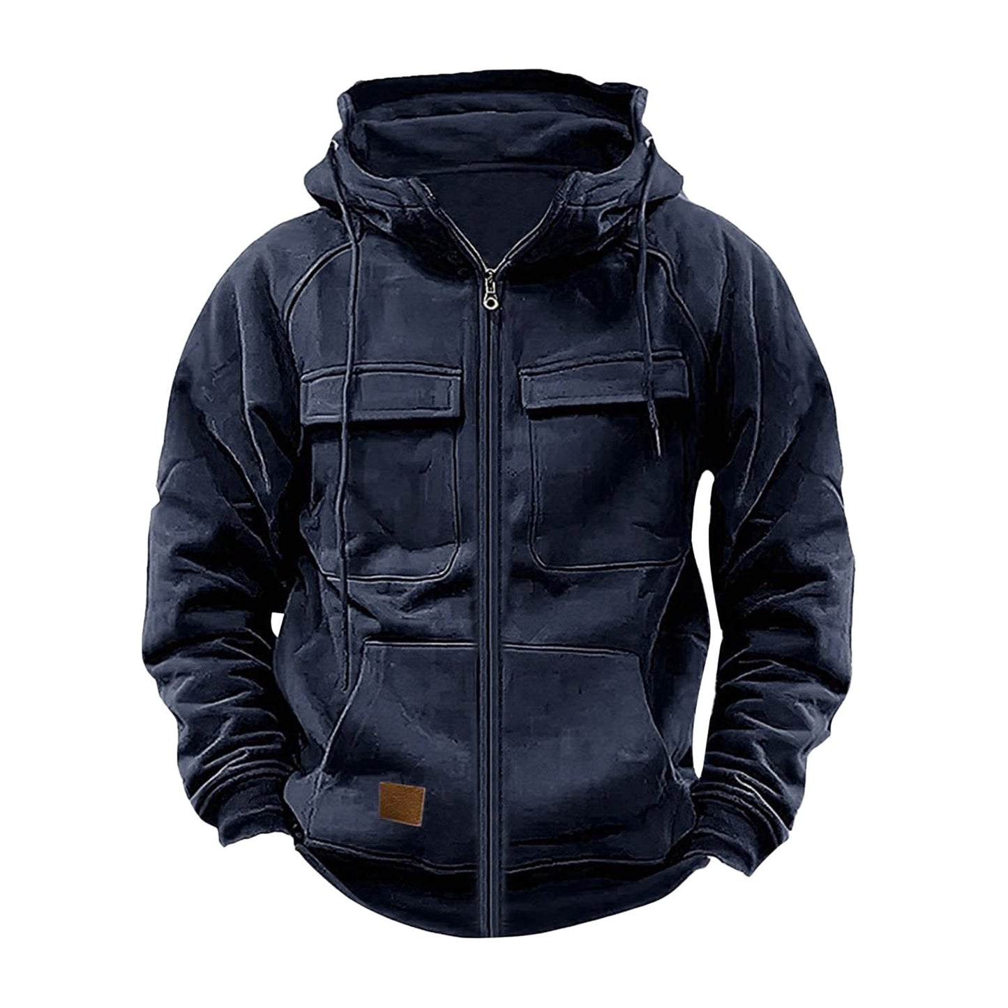 Herren Kapuzenjacke Funktionell Mit Großen Taschen
