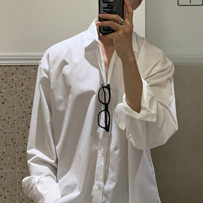 Herren Hemd Oversize Baumwolle Bequem