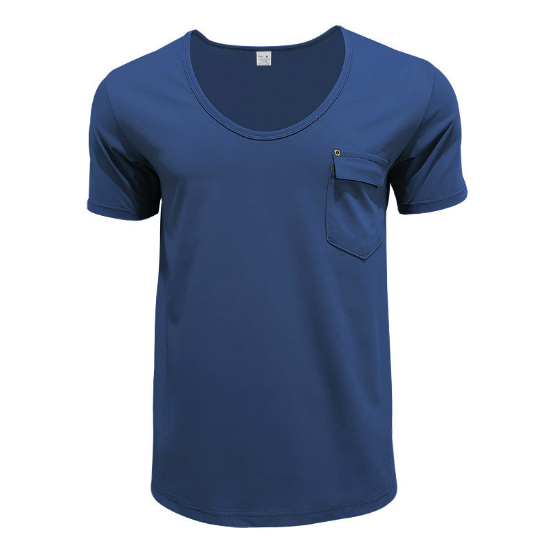 Herren Sport T-Shirt atmungsaktiv mit Brusttasche