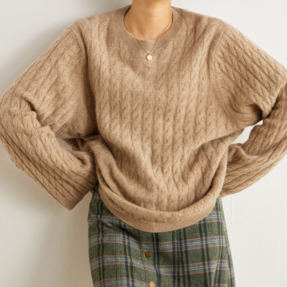 Luxus Pullover Cashmere Weich Gesamte