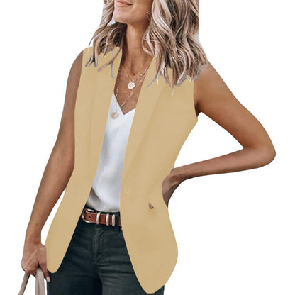 Damen Blazer Ohne Ärmel Modern Stylish